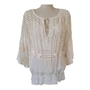 Daniel Rainn Boho Peasant Top Size Medium